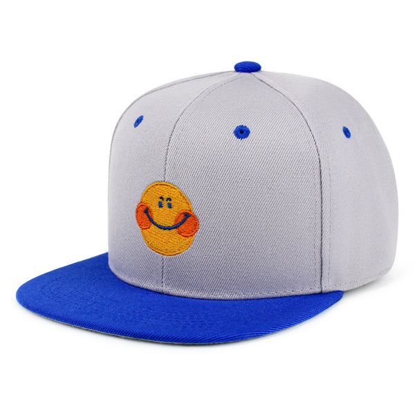 Smile Snapback Hat Embroidered Hip-Hop Baseball Cap Emoji Smiling Face