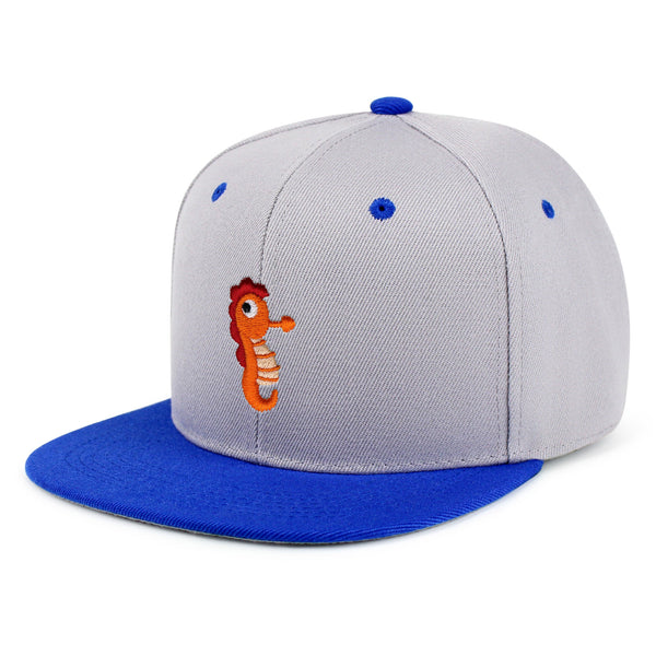 Sea Horse Snapback Hat Embroidered Hip-Hop Baseball Cap Ocean Fish