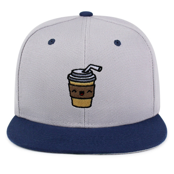 Morning Coffee Snapback Hat Embroidered Hip-Hop Baseball Cap Latte Americano