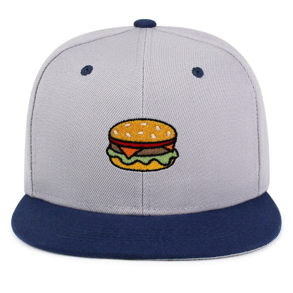 Hamburger Snapback Hat Embroidered Hip-Hop Baseball Cap Fast Food