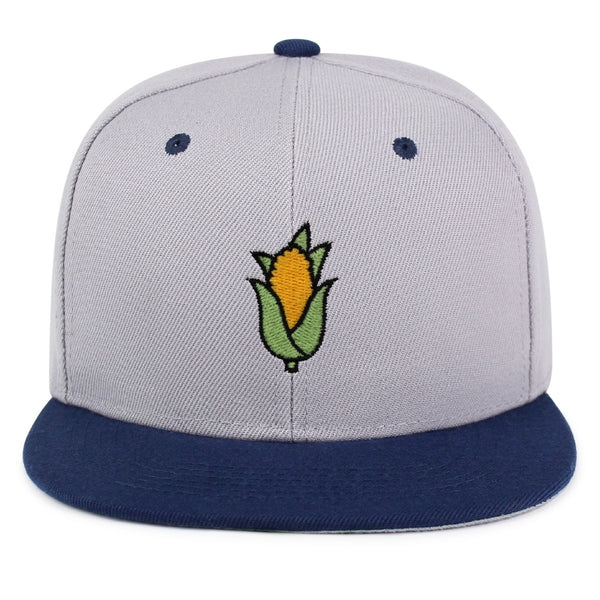 Corn Snapback Hat Embroidered Hip-Hop Baseball Cap Vegetable Foodie Farmers