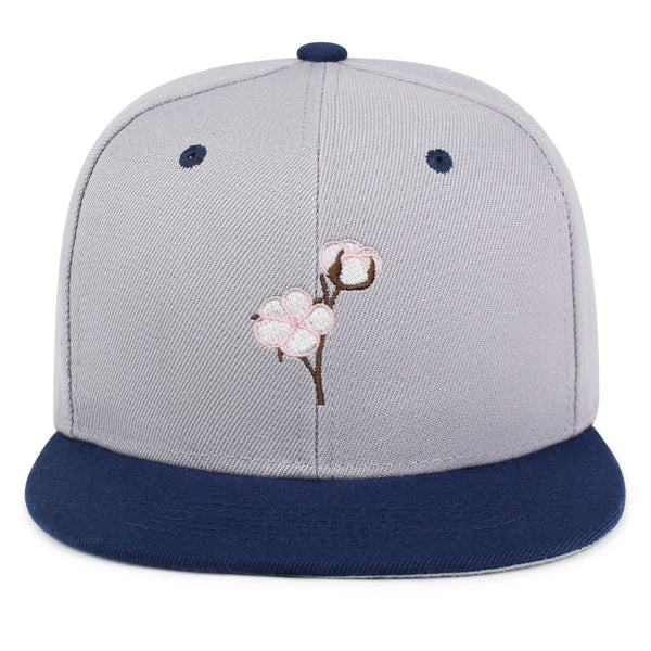 Cotton Flower Snapback Hat Embroidered Hip-Hop Baseball Cap Tree