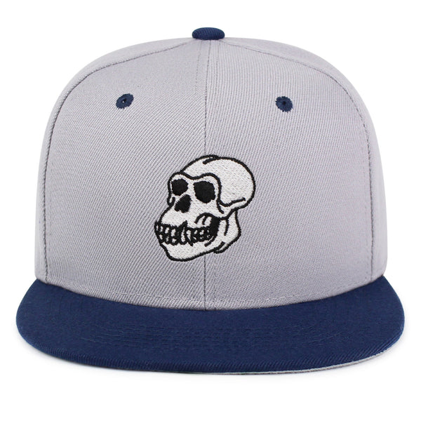 Gorilla Skull Snapback Hat Embroidered Hip-Hop Baseball Cap Skelton