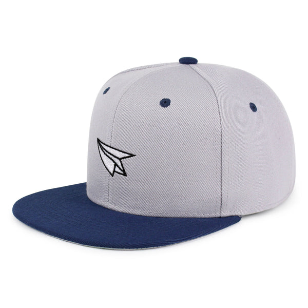 Paper Airplane Snapback Hat Embroidered Hip-Hop Baseball Cap Plane Sky