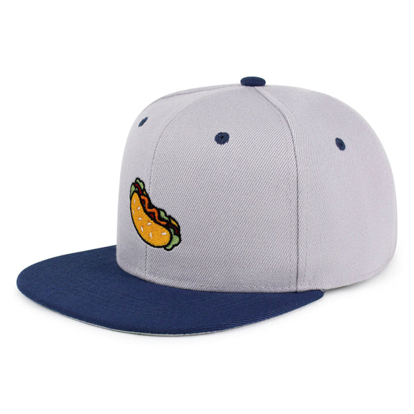 Hot Dog Snapback Hat Embroidered Hip-Hop Baseball Cap Fast Food