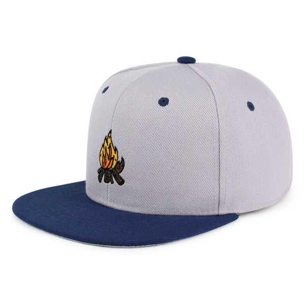 Camp Fire Snapback Hat Embroidered Hip-Hop Baseball Cap Wood Pit