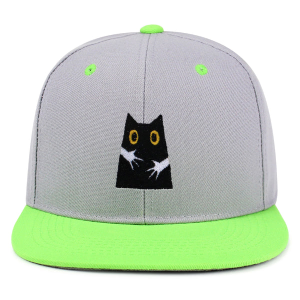 Hugs Snapback Hat Embroidered Hip-Hop Baseball Cap Black Cat Mom