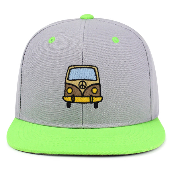 Hippie Van Snapback Hat Embroidered Hip-Hop Baseball Cap RV VW