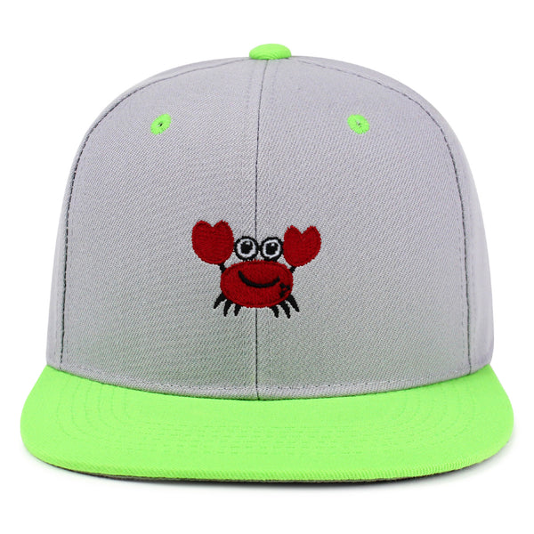 Funny Crab Snapback Hat Embroidered Hip-Hop Baseball Cap Ocean Sea Fishing