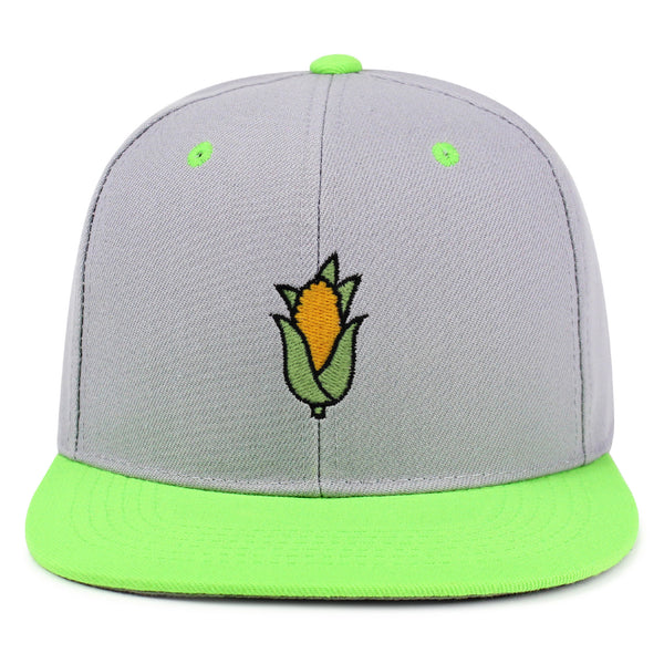 Corn Snapback Hat Embroidered Hip-Hop Baseball Cap Vegetable Foodie Farmers