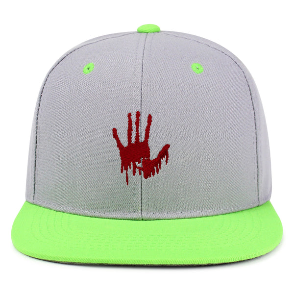 Bloody Hand Snapback Hat Embroidered Hip-Hop Baseball Cap Horror