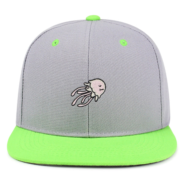 Jellyfish Snapback Hat Embroidered Hip-Hop Baseball Cap Fish Nature