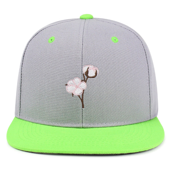 Cotton Flower Snapback Hat Embroidered Hip-Hop Baseball Cap Tree