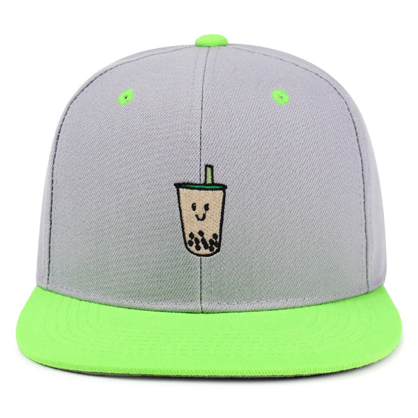 Boba Tea  Snapback Hat Embroidered Hip-Hop Baseball Cap Pearl