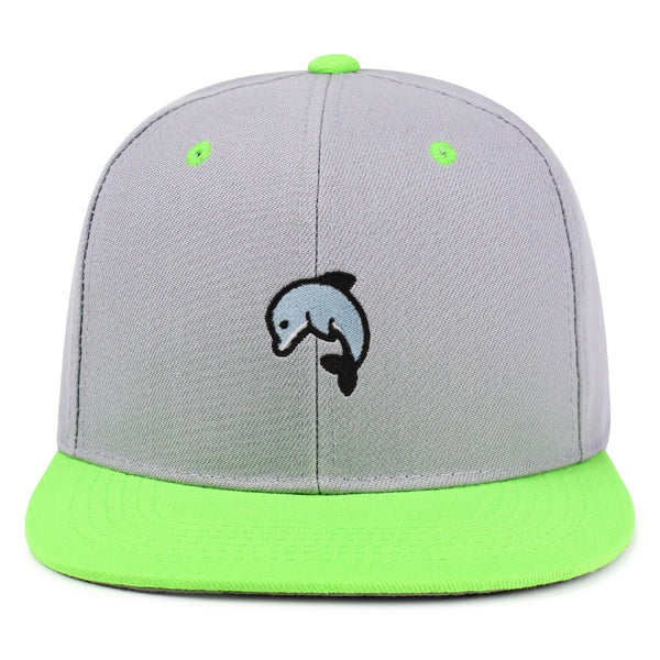 Dolphin Snapback Hat Embroidered Hip-Hop Baseball Cap Ocean Cute