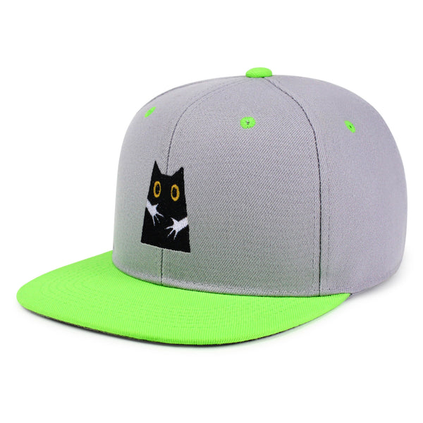 Hugs Snapback Hat Embroidered Hip-Hop Baseball Cap Black Cat Mom