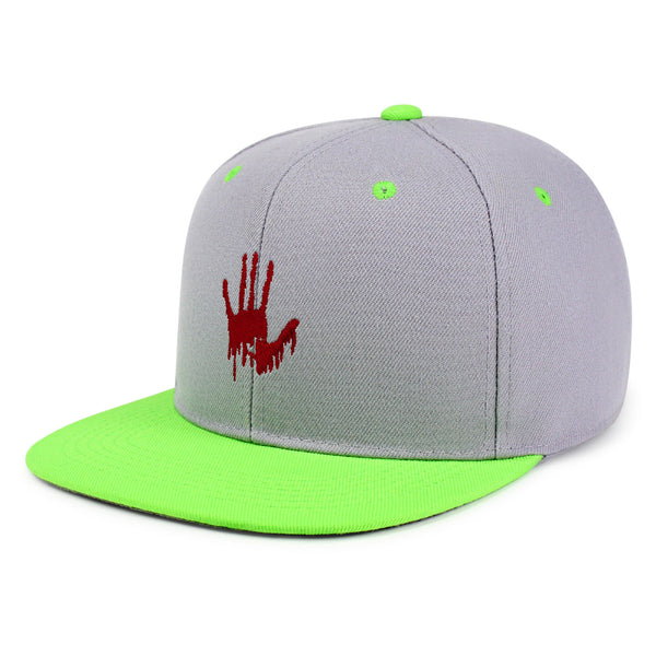 Bloody Hand Snapback Hat Embroidered Hip-Hop Baseball Cap Horror