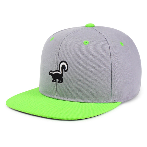 Skunk Snapback Hat Embroidered Hip-Hop Baseball Cap Works Animal