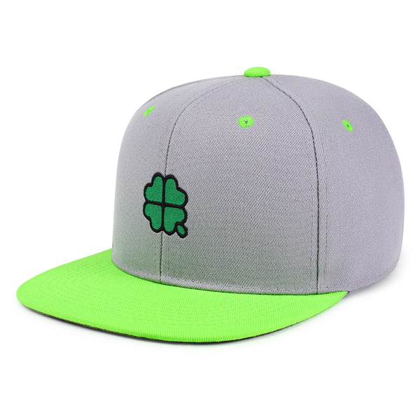 Four Leaf Clover  Snapback Hat Embroidered Hip-Hop Baseball Cap Clove Lucky