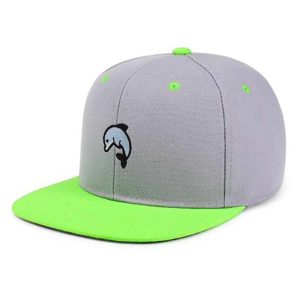 Dolphin Snapback Hat Embroidered Hip-Hop Baseball Cap Ocean Cute