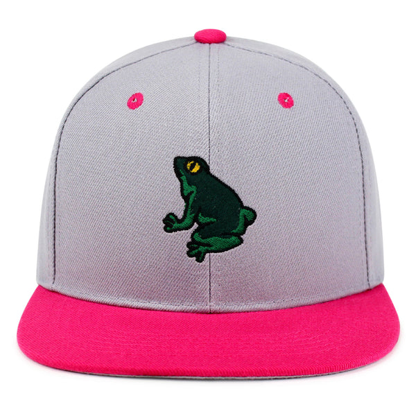 Frog Snapback Hat Embroidered Hip-Hop Baseball Cap Pond