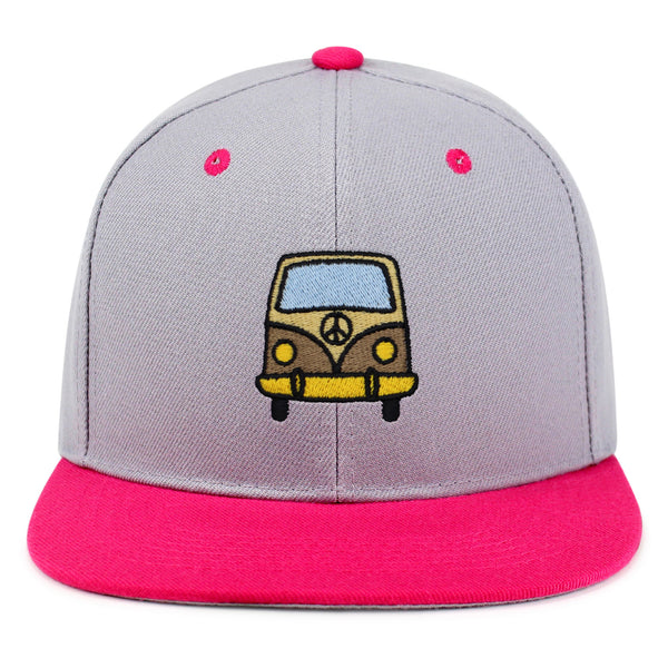 Hippie Van Snapback Hat Embroidered Hip-Hop Baseball Cap RV VW