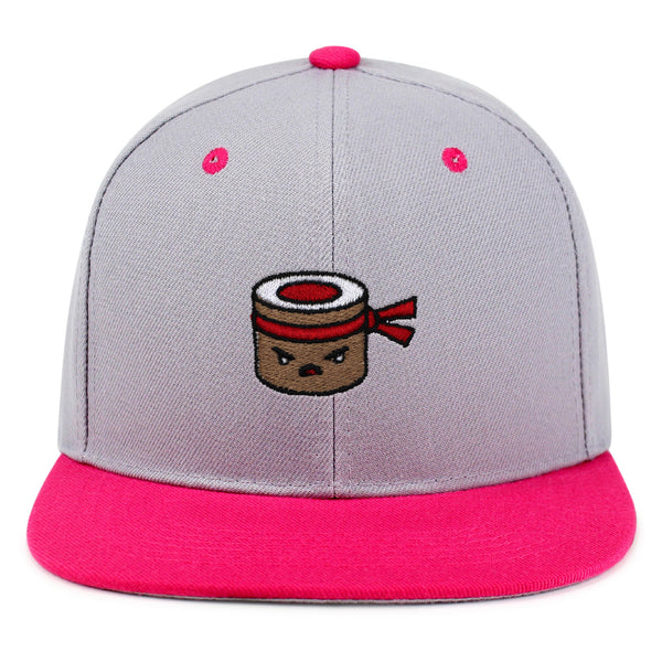 Angry Sushi Snapback Hat Embroidered Hip-Hop Baseball Cap Japanese