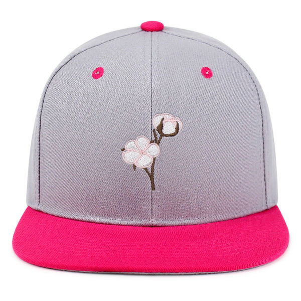 Cotton Flower Snapback Hat Embroidered Hip-Hop Baseball Cap Tree