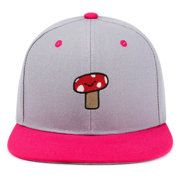 Mushroom Snapback Hat Embroidered Hip-Hop Baseball Cap Cute