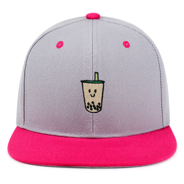 Boba Tea  Snapback Hat Embroidered Hip-Hop Baseball Cap Pearl