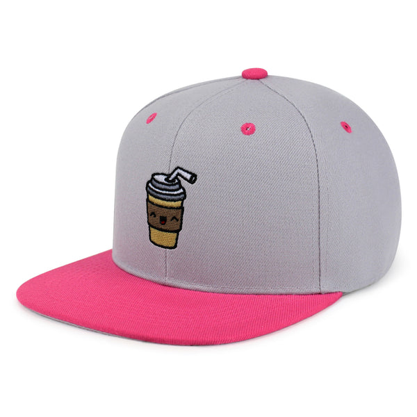 Morning Coffee Snapback Hat Embroidered Hip-Hop Baseball Cap Latte Americano