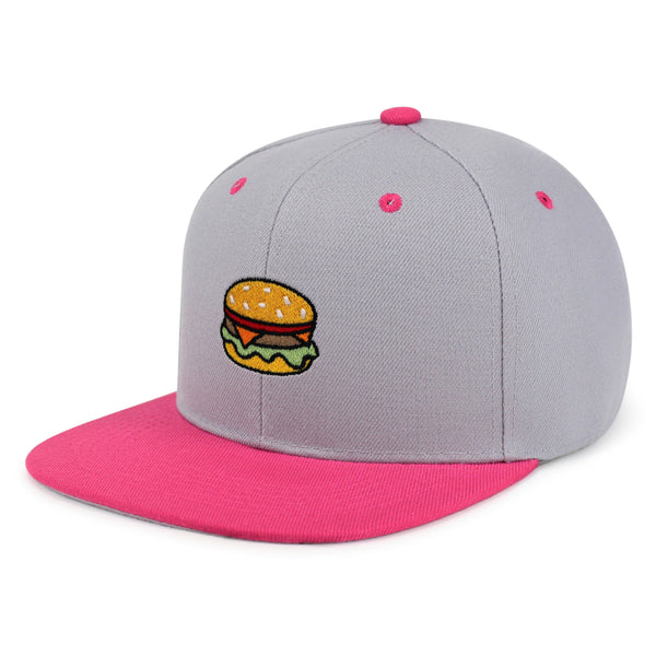 Hamburger Snapback Hat Embroidered Hip-Hop Baseball Cap Fast Food