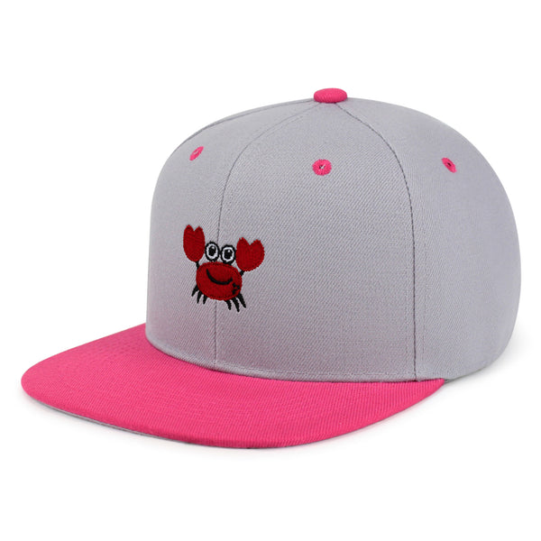 Funny Crab Snapback Hat Embroidered Hip-Hop Baseball Cap Ocean Sea Fishing