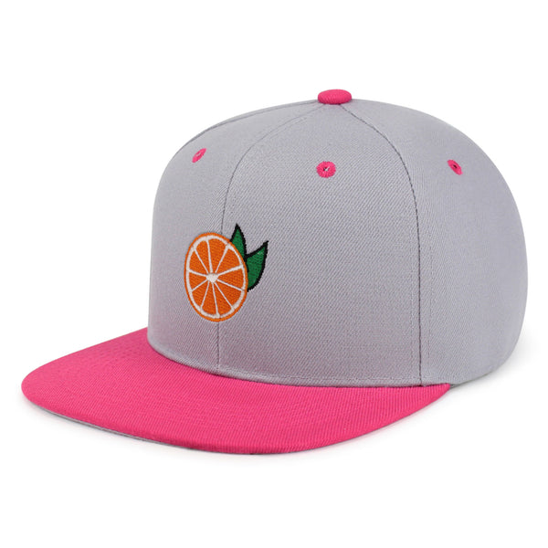 Orange Snapback Hat Embroidered Hip-Hop Baseball Cap Farmer