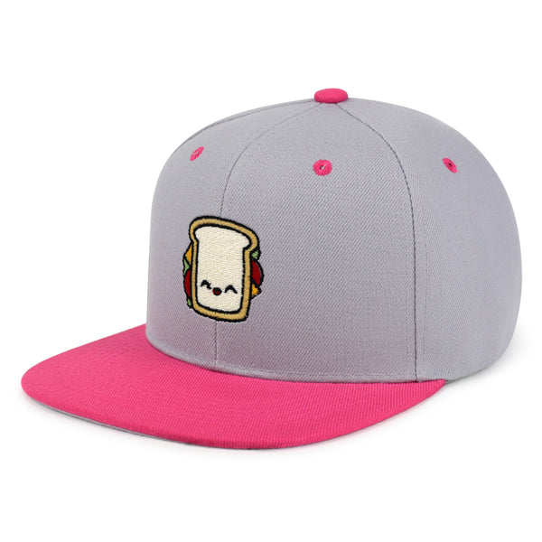 Sandwich Snapback Hat Embroidered Hip-Hop Baseball Cap Toast Foodie