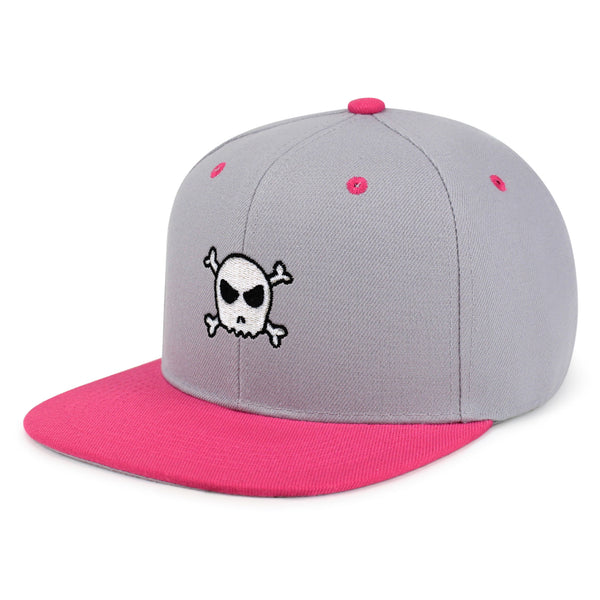 Skull Snapback Hat Embroidered Hip-Hop Baseball Cap Scary Bone