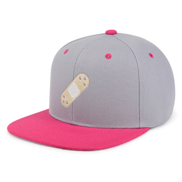 Bandage Snapback Hat Embroidered Hip-Hop Baseball Cap Aid Funny