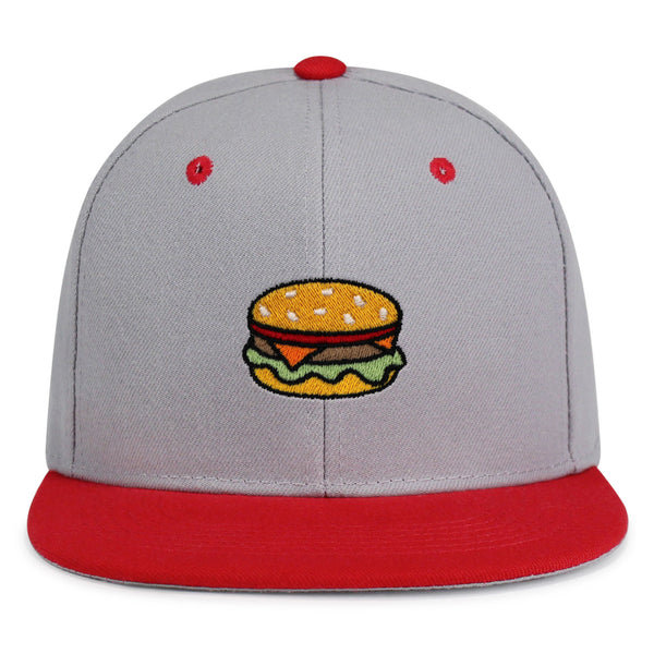 Hamburger Snapback Hat Embroidered Hip-Hop Baseball Cap Fast Food