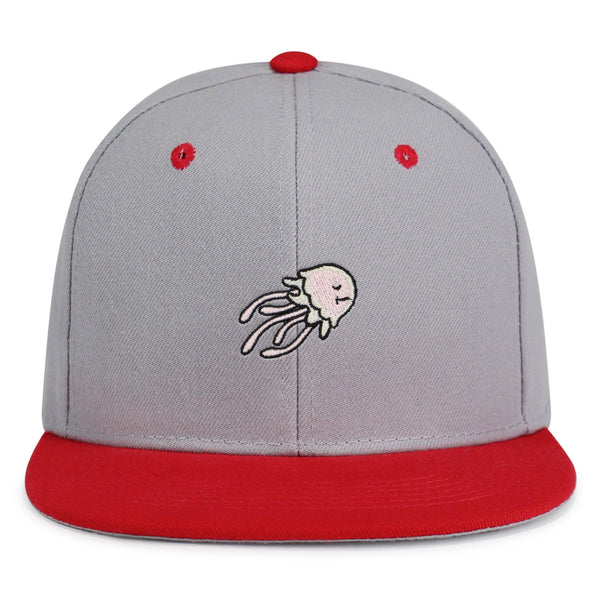 Jellyfish Snapback Hat Embroidered Hip-Hop Baseball Cap Fish Nature