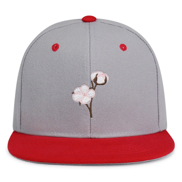 Cotton Flower Snapback Hat Embroidered Hip-Hop Baseball Cap Tree