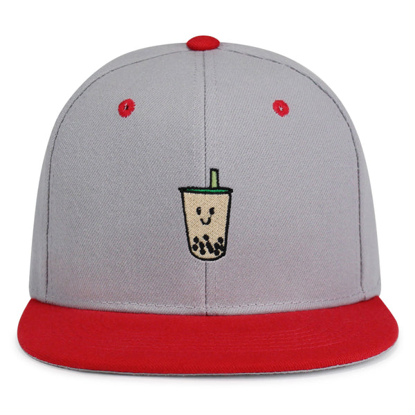 Boba Tea  Snapback Hat Embroidered Hip-Hop Baseball Cap Pearl