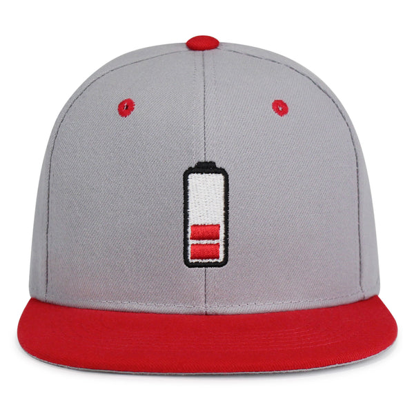 Low Battery Snapback Hat Embroidered Hip-Hop Baseball Cap Phone