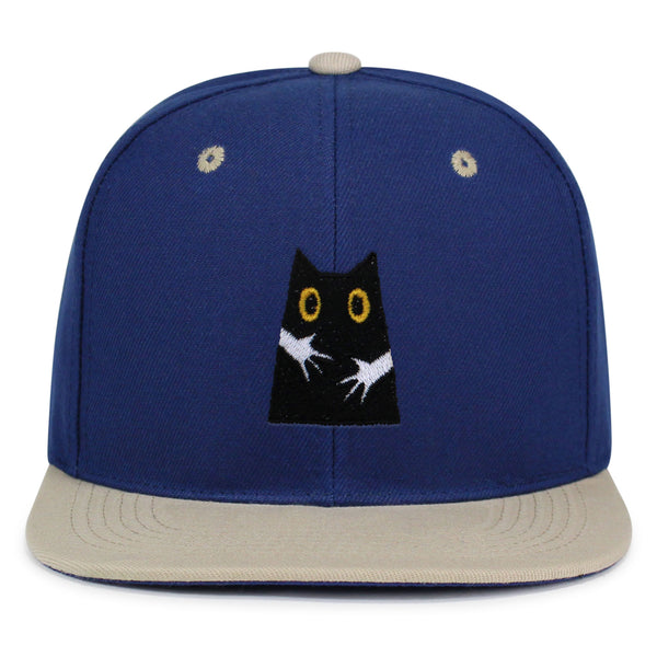 Hugs Snapback Hat Embroidered Hip-Hop Baseball Cap Black Cat Mom