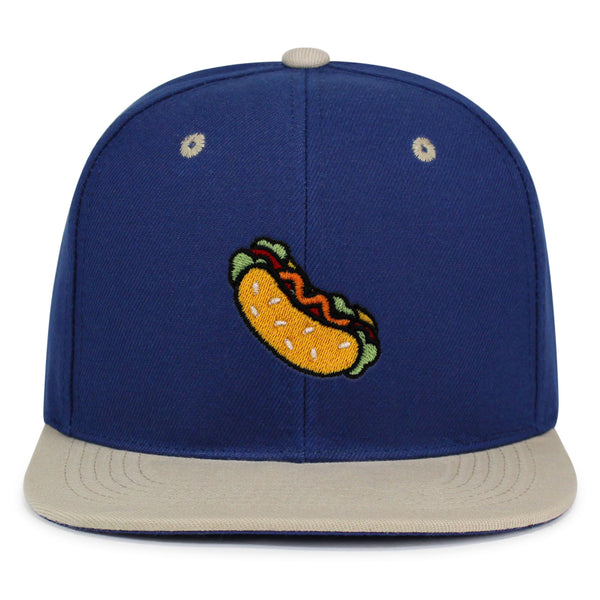 Hot Dog Snapback Hat Embroidered Hip-Hop Baseball Cap Fast Food