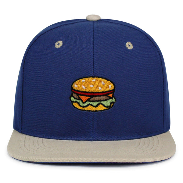 Hamburger Snapback Hat Embroidered Hip-Hop Baseball Cap Fast Food