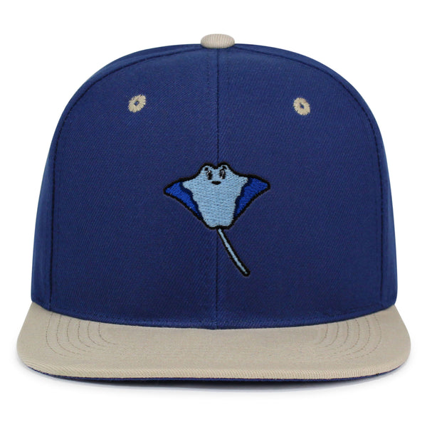 Stingray Snapback Hat Embroidered Hip-Hop Baseball Cap Fishing Ocean