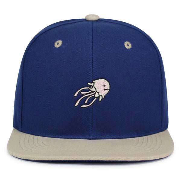 Jellyfish Snapback Hat Embroidered Hip-Hop Baseball Cap Fish Nature