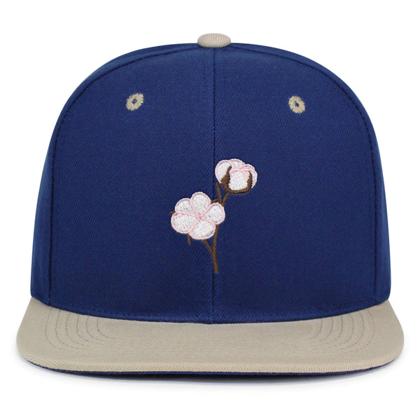 Cotton Flower Snapback Hat Embroidered Hip-Hop Baseball Cap Tree