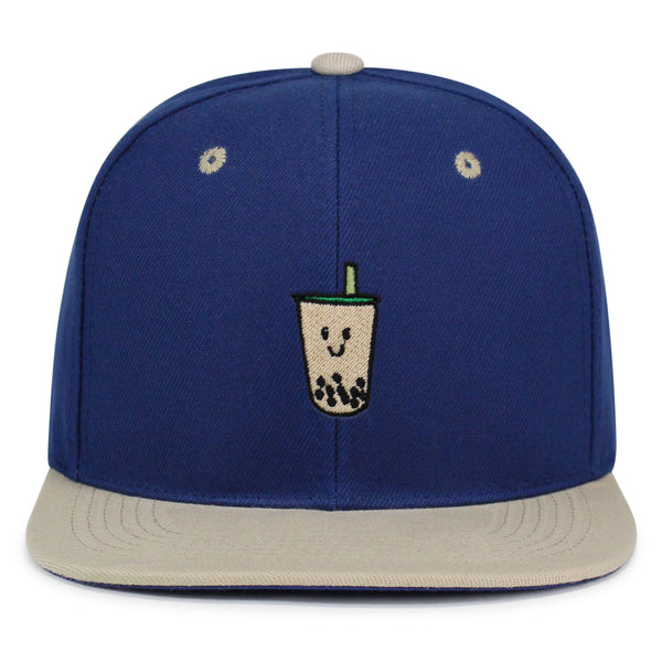 Boba Tea  Snapback Hat Embroidered Hip-Hop Baseball Cap Pearl