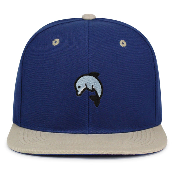 Dolphin Snapback Hat Embroidered Hip-Hop Baseball Cap Ocean Cute